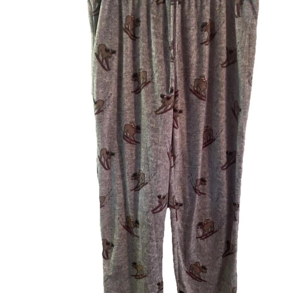 Cuddl-duds Men's Grey and Brown Pajamas